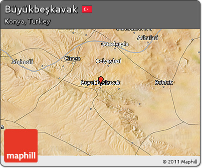Satellite 3D Map of Büyükbeşkavak