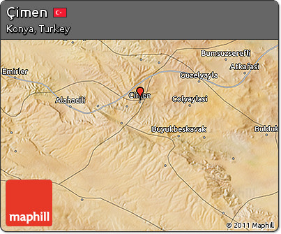 Satellite 3D Map of Çimen