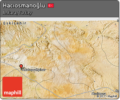 Satellite 3D Map of Hacıosmanoğlu