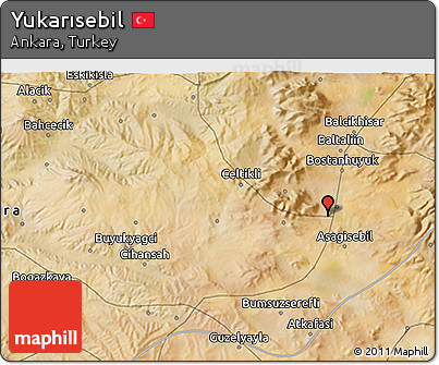 Satellite 3D Map of Yukarısebil