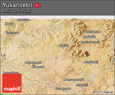 Satellite 3D Map of Yukarısebil