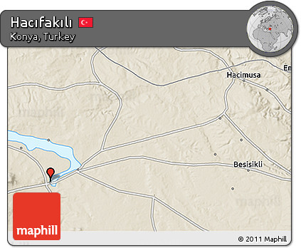 Shaded Relief 3D Map of Hacıfakılı