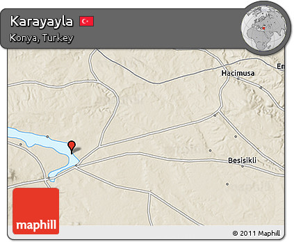 Shaded Relief 3D Map of Karayayla