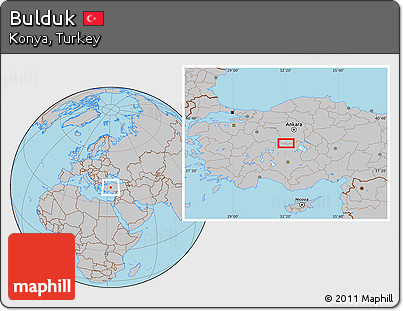 Gray Location Map of Bulduk