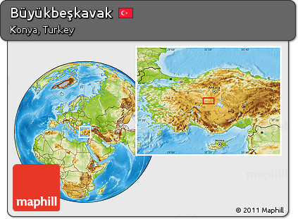 Physical Location Map of Büyükbeşkavak