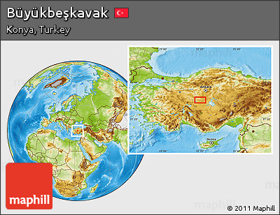 Physical Location Map of Büyükbeşkavak