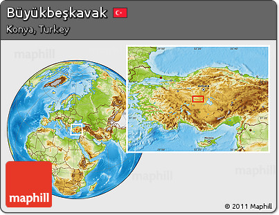 Physical Location Map of Büyükbeşkavak