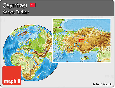 Physical Location Map of Çayırbaşı