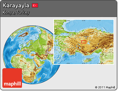 Physical Location Map of Karayayla