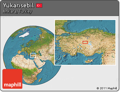 Satellite Location Map of Yukarısebil