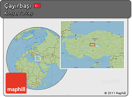 Savanna Style Location Map of Çayırbaşı