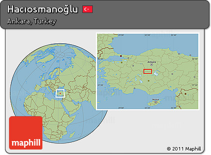 Savanna Style Location Map of Hacıosmanoğlu