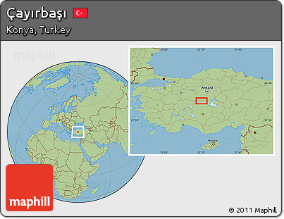 Savanna Style Location Map of Çayırbaşı