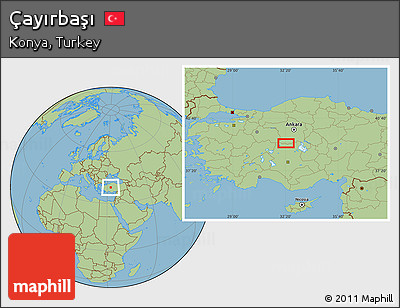 Savanna Style Location Map of Çayırbaşı