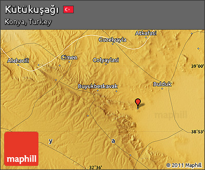 Physical Map of Kütükuşağı