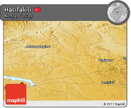 Physical Panoramic Map of Hacıfakılı