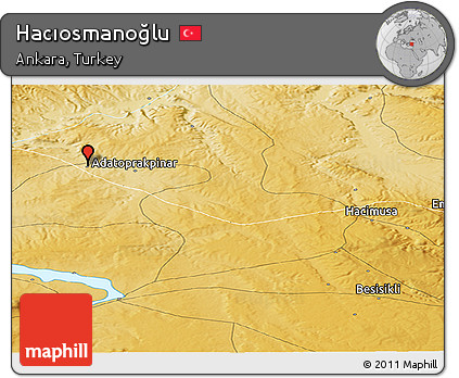 Physical Panoramic Map of Hacıosmanoğlu