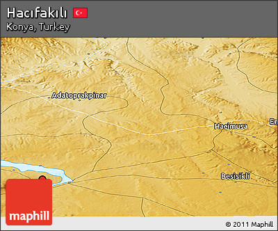 Physical Panoramic Map of Hacıfakılı