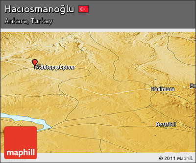 Physical Panoramic Map of Hacıosmanoğlu