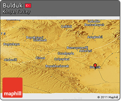 Physical Panoramic Map of Bulduk