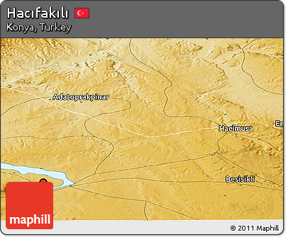 Physical Panoramic Map of Hacıfakılı