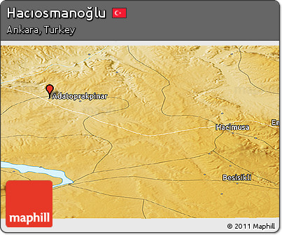 Physical Panoramic Map of Hacıosmanoğlu