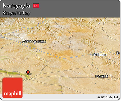 Satellite Panoramic Map of Karayayla