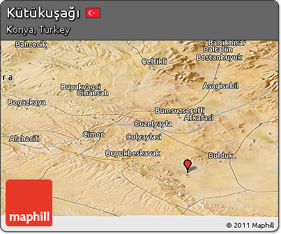 Satellite Panoramic Map of Kütükuşağı