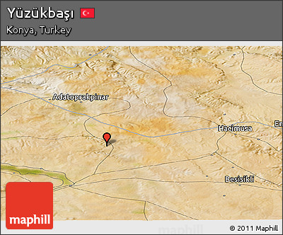 Satellite Panoramic Map of Yüzükbaşı