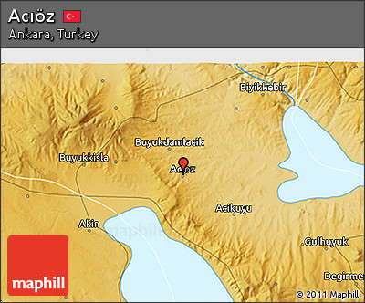 Physical 3D Map of Acıöz