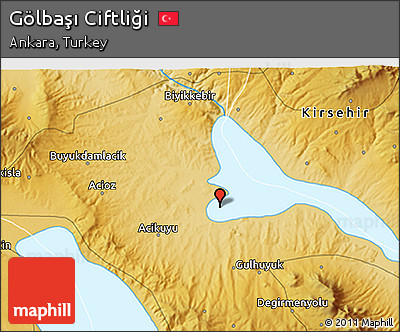 Physical 3D Map of Gölbaşı Ciftliği