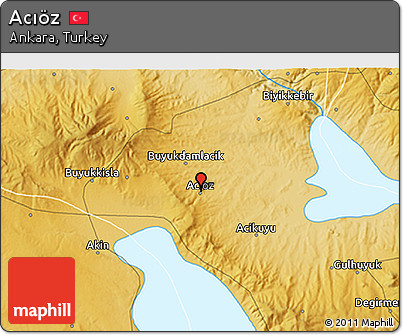 Physical 3D Map of Acıöz