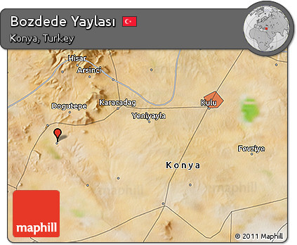 Satellite 3D Map of Bozdede Yaylası