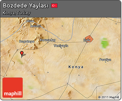 Satellite 3D Map of Bozdede Yaylası