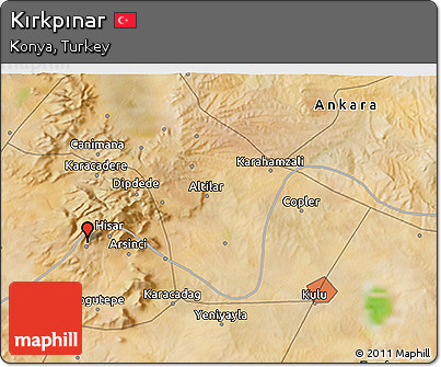 Satellite 3D Map of Kırkpınar