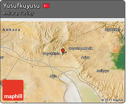 Satellite 3D Map of Yusufkuyusu