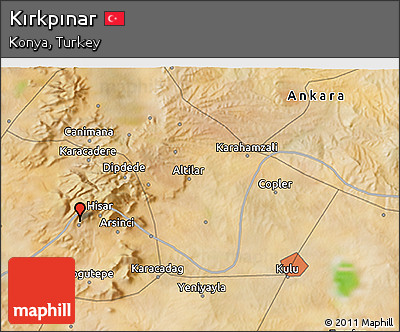 Satellite 3D Map of Kırkpınar