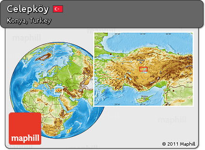 Physical Location Map of Celepköy