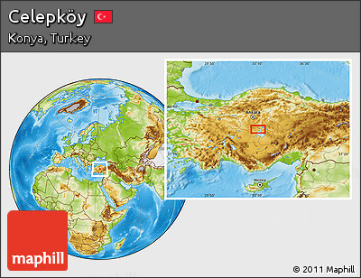Physical Location Map of Celepköy