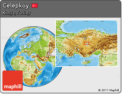 Physical Location Map of Celepköy