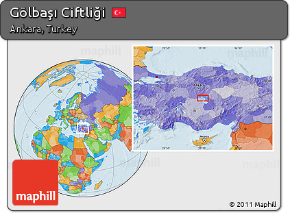 Political Location Map of Gölbaşı Ciftliği
