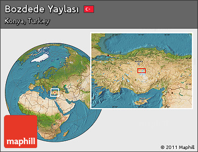 Satellite Location Map of Bozdede Yaylası