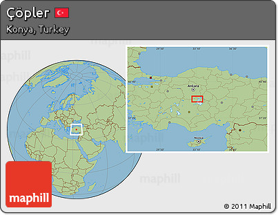 Savanna Style Location Map of Çöpler