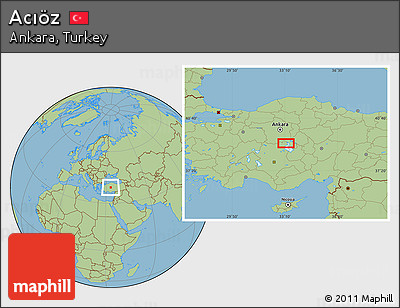 Savanna Style Location Map of Acıöz