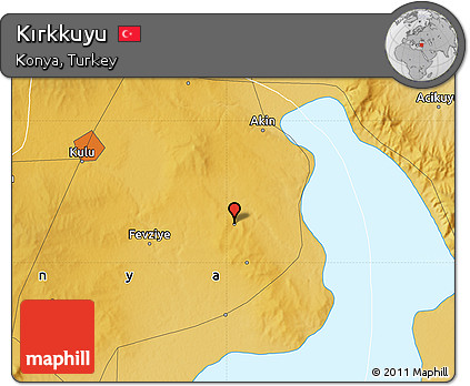Physical Map of Kırkkuyu