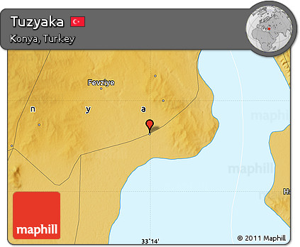 Physical Map of Tuzyaka