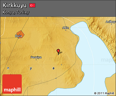 Physical Map of Kırkkuyu