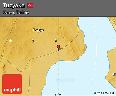 Physical Map of Tuzyaka