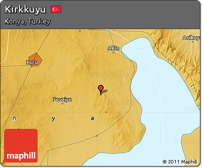 Physical Map of Kırkkuyu
