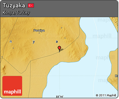 Physical Map of Tuzyaka